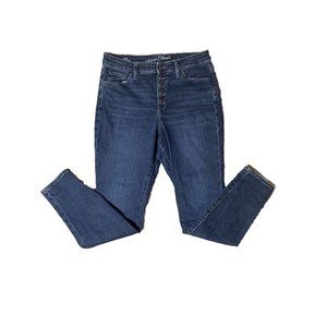 UNIVERSAL THREAD Candiani Fair Trade High Rise Button Fly Skinny Jeans SZ 8/29R